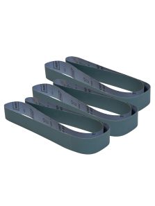 Zirconium Oxide Sanding Belts, 2" x 48", 180 Grit (3-Pack)