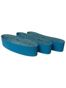 Zirconium Oxide Sanding Belts, 4" x 36", 80 Grit (3-Pack)