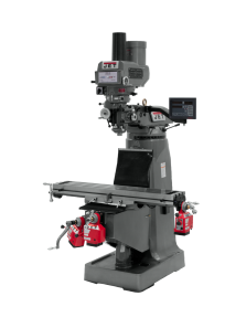 JTM-4VS Mill With 3-Axis Newall DP700 DRO (Quill) With X, Y and Z-Axis Powerfeeds and Power Draw Bar