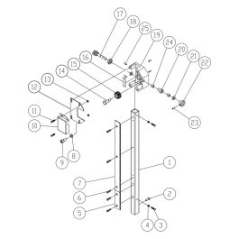 JWBS-15-3 Guide Bar Bracket Assembly | JET Tools