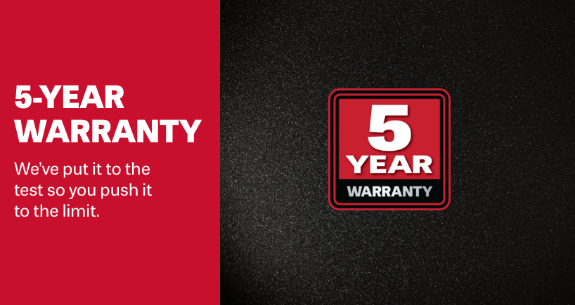 5 Year Warranty