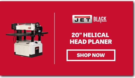 JET BLACK 20" Helical Head Planer