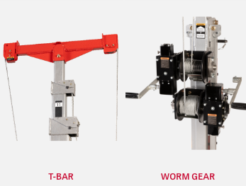 Superior Reliability with a T-Bar and Worm Winch